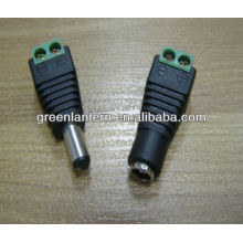 Mâle et Femelle 2.1x5.5mm 2.1mm DC Connecteur de Prise d&#39;Adaptateur de Puissance CCTV